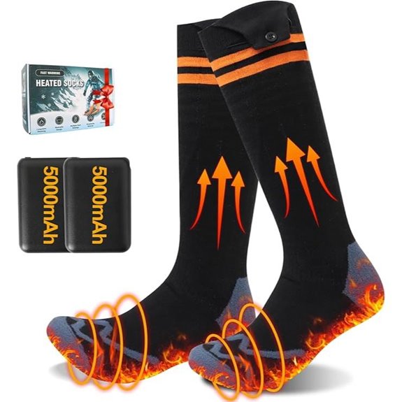Rechargeable Heated Socks for Outdoors (Men & Women)