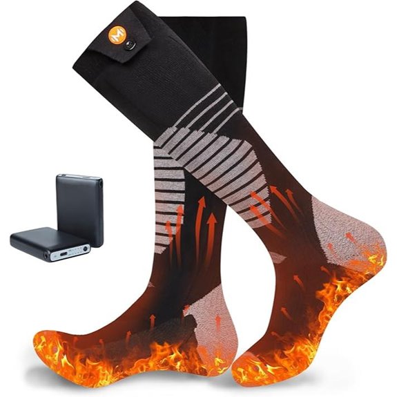 Heated Rechargeable Socks for Men Women Outdoor Warmth