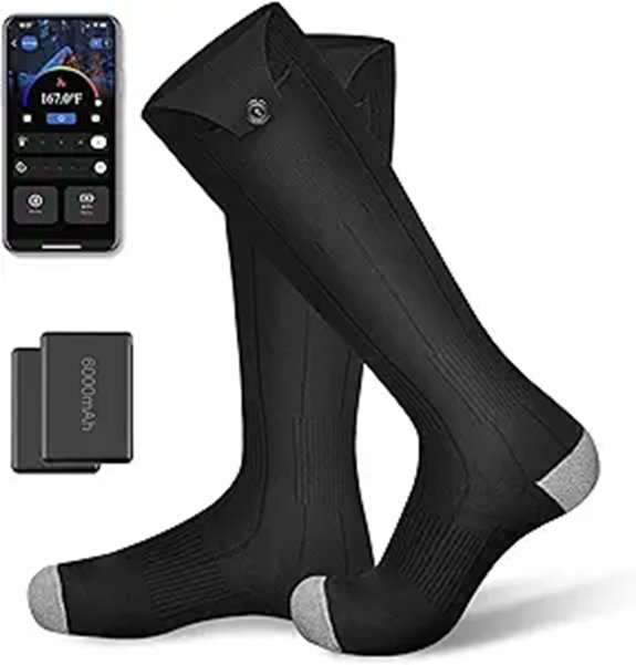 Heated Rechargeable Socks with APP Control and 4 Levels
