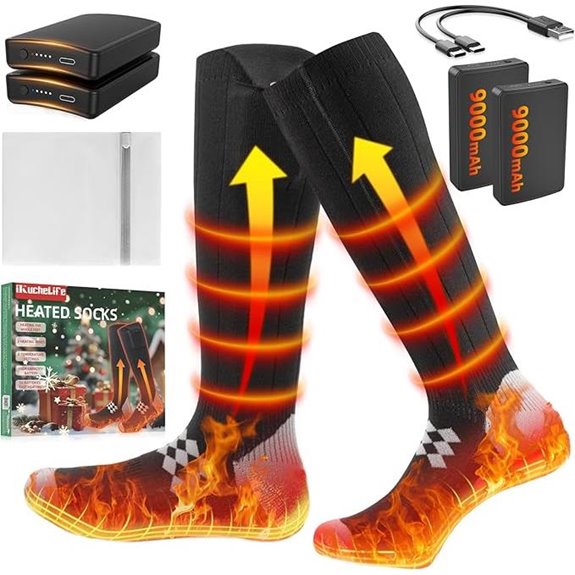 Rechargeable Heated Socks for Men and Women