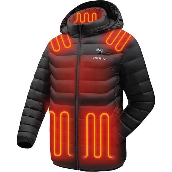 Venustas Unisex Heated Jacket with Detachable Hood