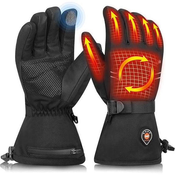 Rechargeable Heated Waterproof Gloves for Men & Women