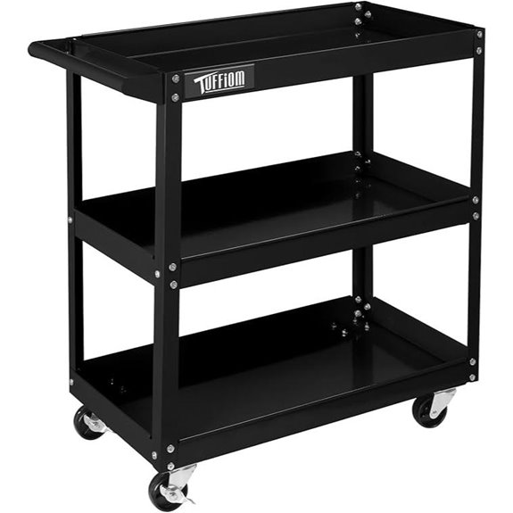 TUFFIOM 3-Tier Rolling Tool Cart (330 Lbs)