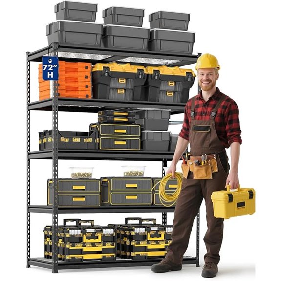 WORKPRO 5-Tier Heavy Duty Metal Shelving Unit