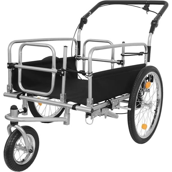 3-in-1 Heavy-Duty Bike Cargo Trailer