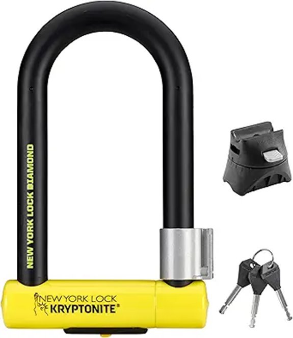 Kryptonite Diamond Bike U-Lock with Mounting Bracket