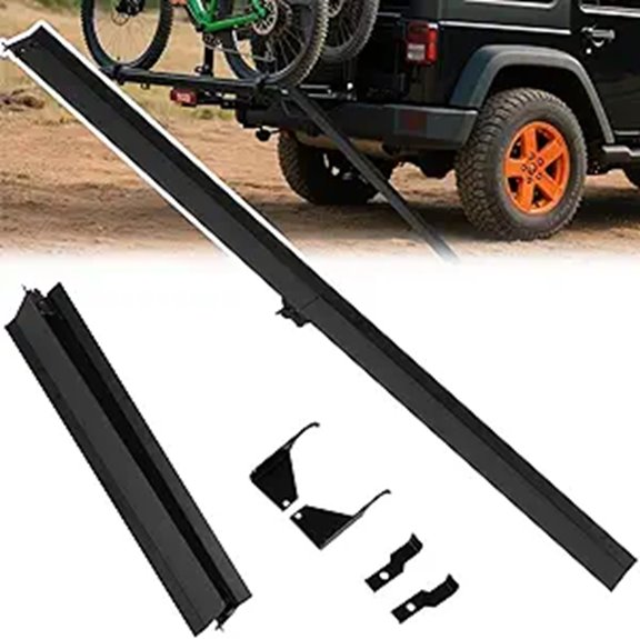 Heavy Duty Bike Rack Loading Ramp with Hooks