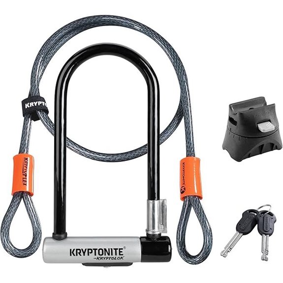 Kryptonite Bike U-Lock with Security Cable