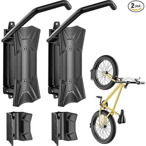 monTEK Heavy Duty Bike Wall Mount (2 Pack)