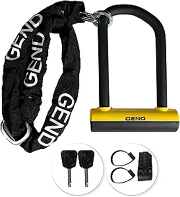 GEND Heavy-Duty Anti-Theft Bike Lock with Chain