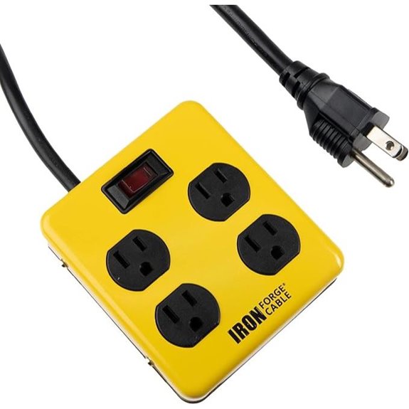 Heavy Duty Surge Protector Power Strip with Extension