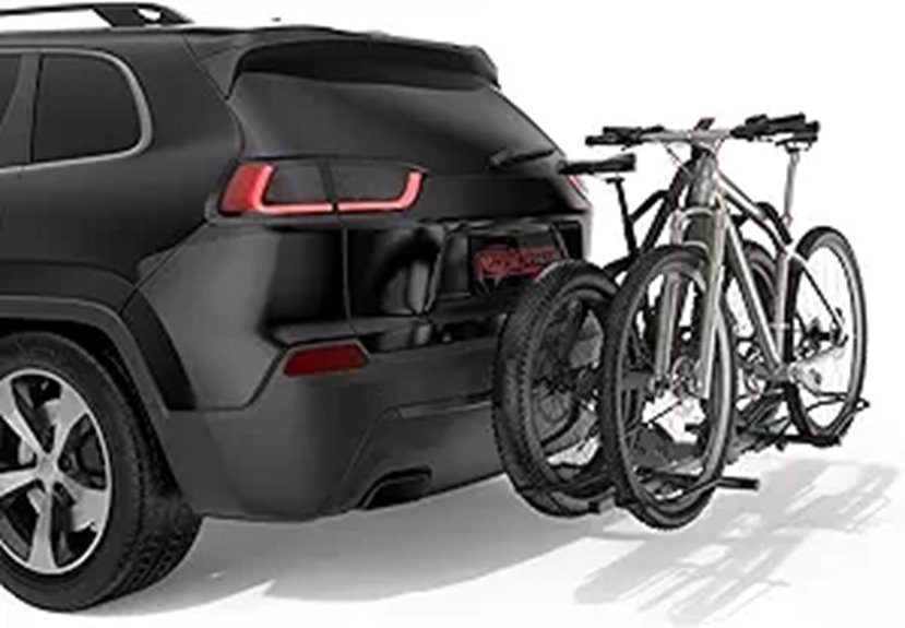 Heavy-Duty Foldable Car Bike Rack with Lock