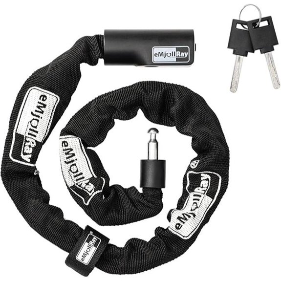 E-Scooter Chain Lock with Keys and Heavy Duty Links