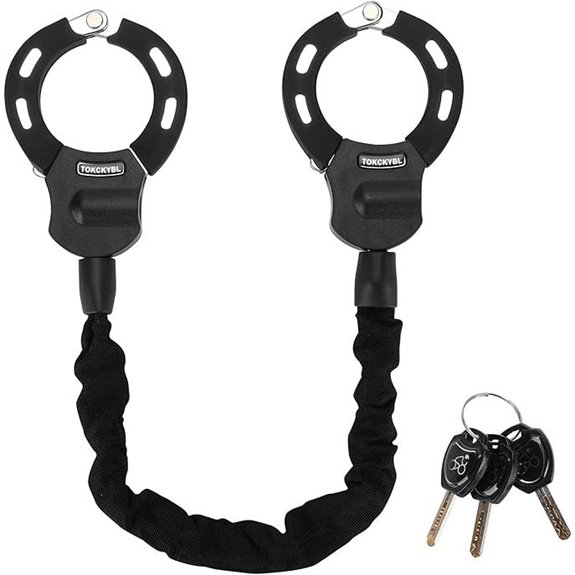 Heavy Duty Scooter Lock with Keys and Weatherproof Chain
