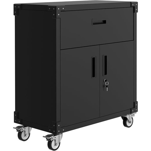 GarveeHome Heavy Duty Rolling Tool Cabinet with Locks