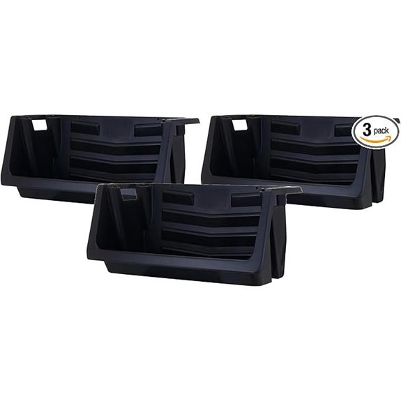 Mighty Tuff Heavy Duty Nesting Stack Bins (Pack of 3)