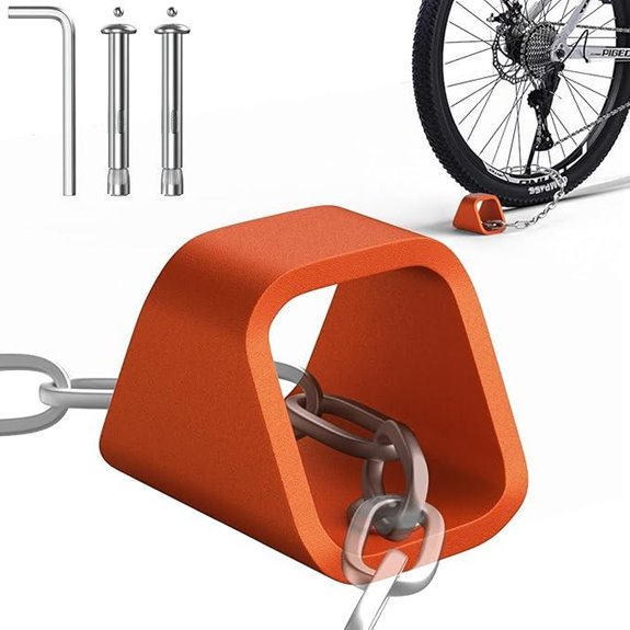 KHAMAL Heavy Duty Security Ground Anchor (Orange)