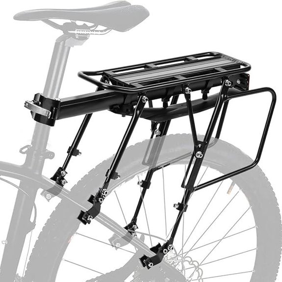 Rear Bike Rack 300LB Capacity Quick Release Adjustable