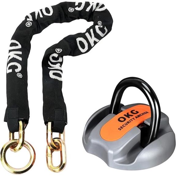 OKG Heavy Duty Security Chain & Ground Anchor Kit