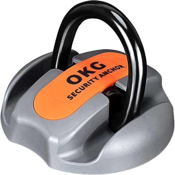 OKG Heavy Duty Steel Ground Anchor for Bikes & More