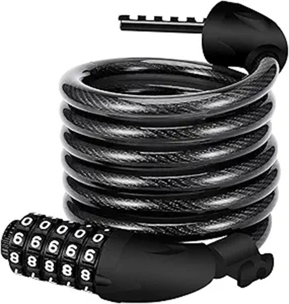 Extended Anti-Theft Bicycle Lock with Steel Chain