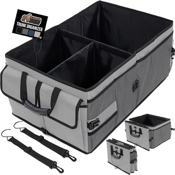 GORILLA GRIP Large Trunk Organizer for Car Storage