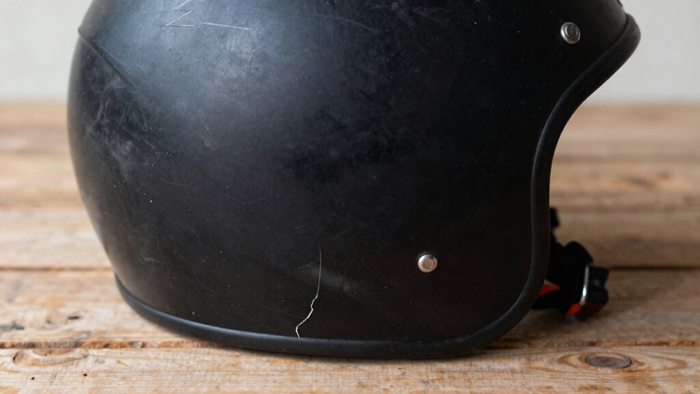 helmet damage often overlooked