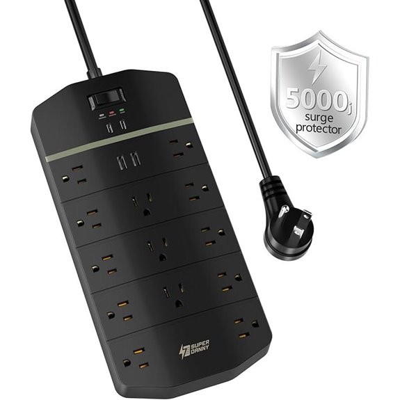 Superdanny 5000J Surge Protector with USB-C & Outlets