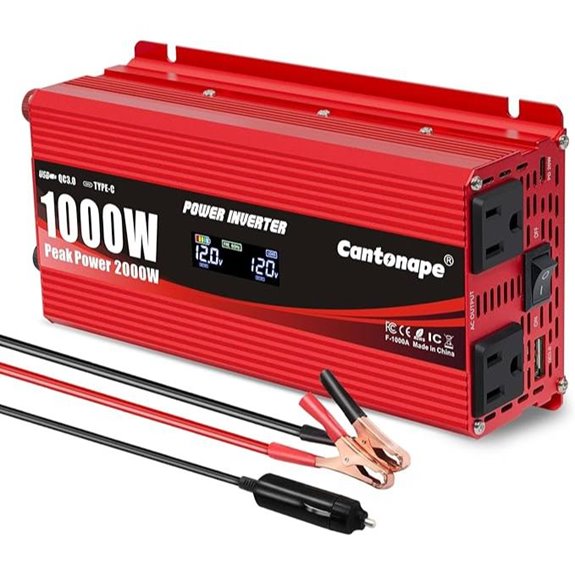 1000W Car Power Inverter with USB and LCD Display