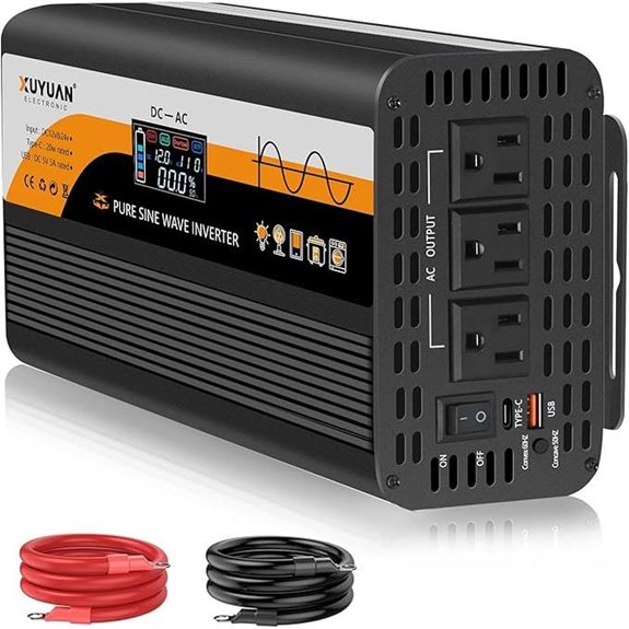 1500W Pure Sine Wave Inverter with LCD Display