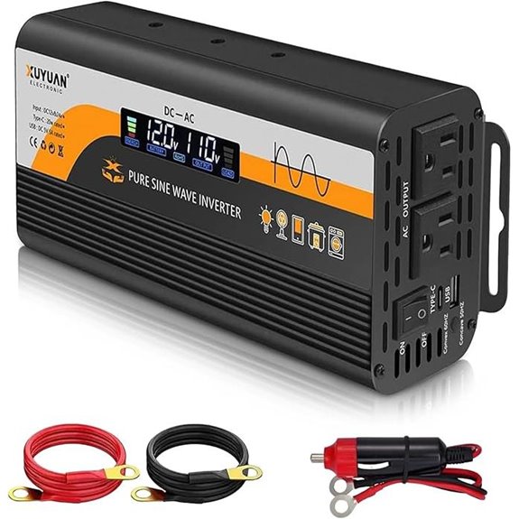 1000W Pure Sine Wave Inverter with LCD Display