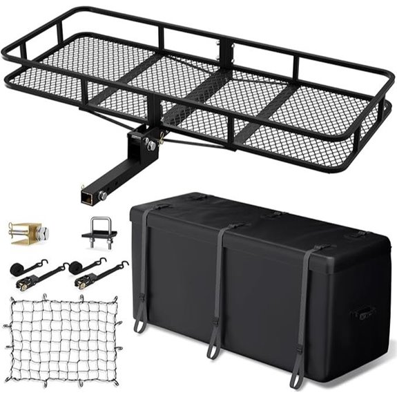 Hitch Cargo Carrier Basket Set with Accessories