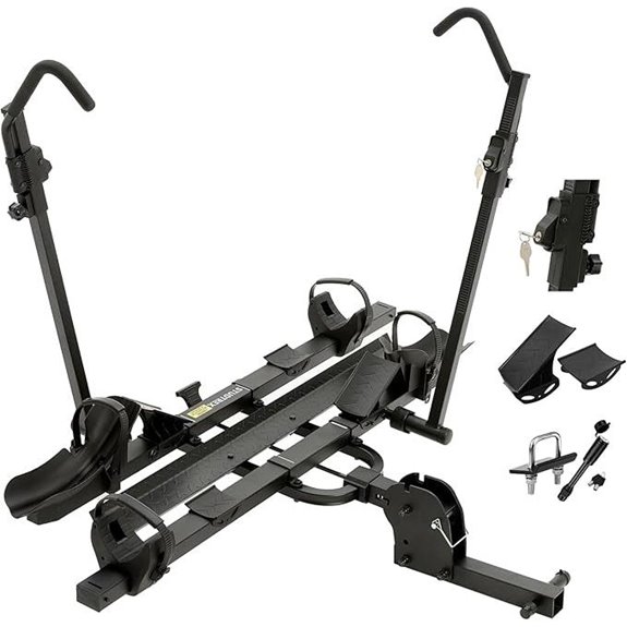 TrailV2 Plus Hitch E-Bike Rack with Ramp and Lock