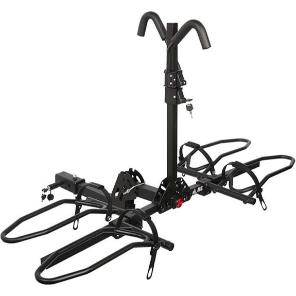 Hitch Bike Rack with Lock for 2 Bikes