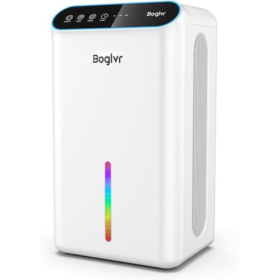 Dehumidifier for Home with Drain Hose and Lights