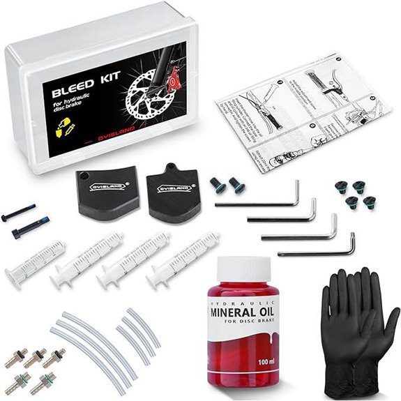 DYISALND Hydraulic Brake Bleed Kit with Fluid & Tools