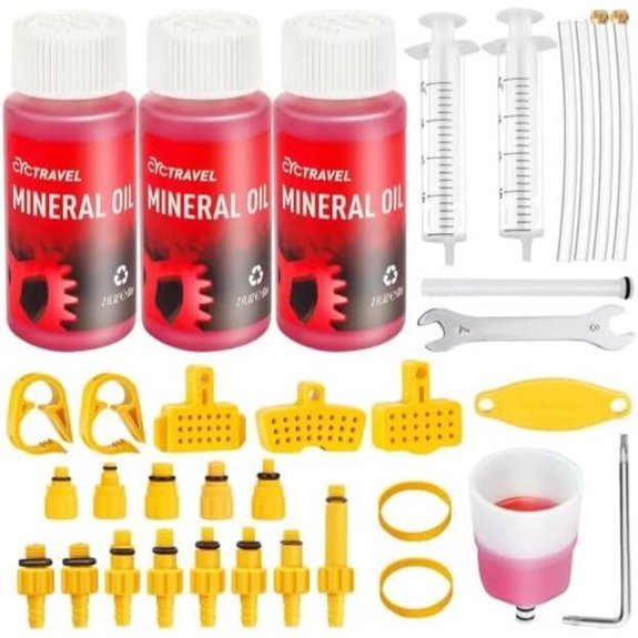 Hydraulic Disc Brake Bleed Kit with Mineral Oil