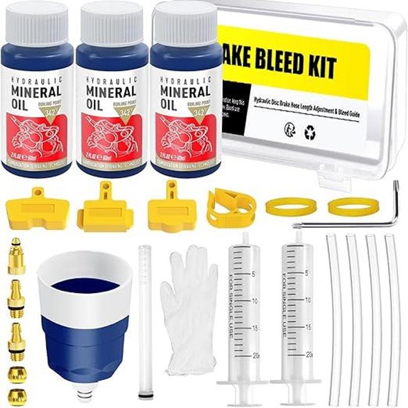 Hydraulic Brake Bleed Kit with Mineral Oil