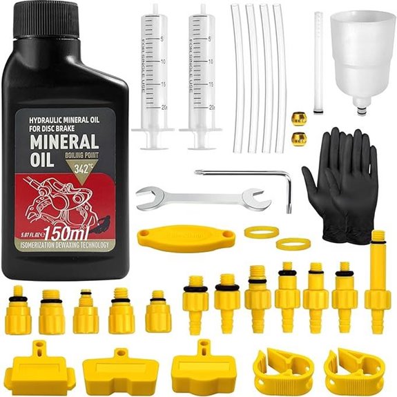 Hydraulic Brake Bleed Kit with Mineral Oil