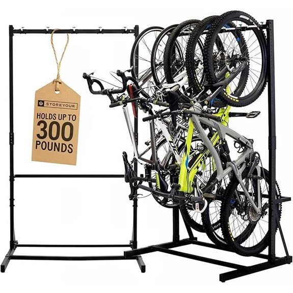 StoreYourBoard 5-Bike Indoor Garage Bike Rack