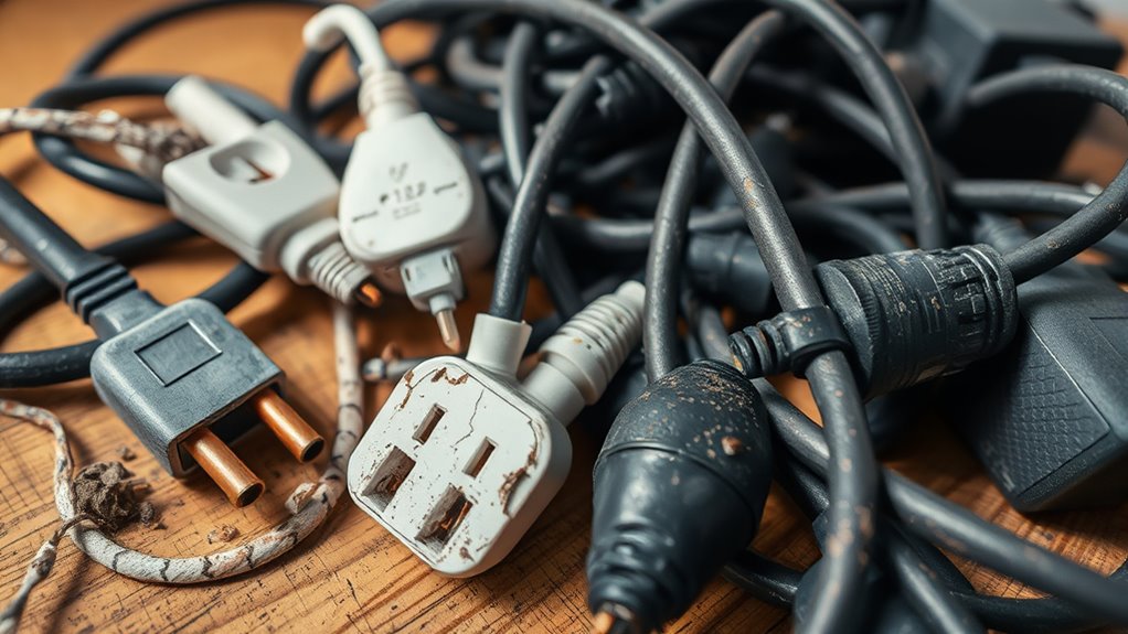 inspect for electrical damage