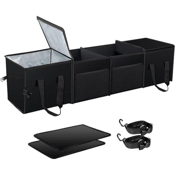 X-cosrack Insulated Car Trunk Organizer with Cooler Bags