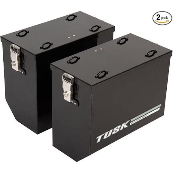 TUSK Aluminum Panniers V2 Large Black