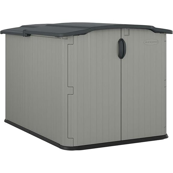 Suncast 138 Cu Ft Horizontal Outdoor Storage Shed