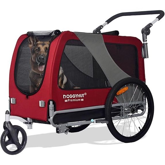 DOGGYHUT Large Pet Bike Trailer & Stroller
