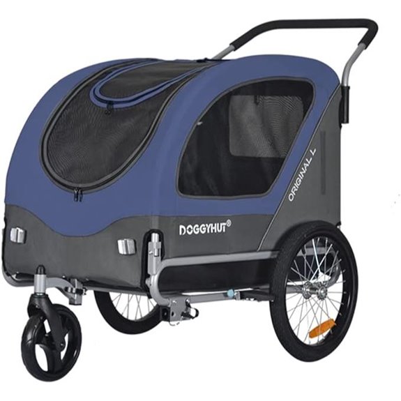 DOGGYHUT Large Pet Bike Trailer & Stroller 2-in-1