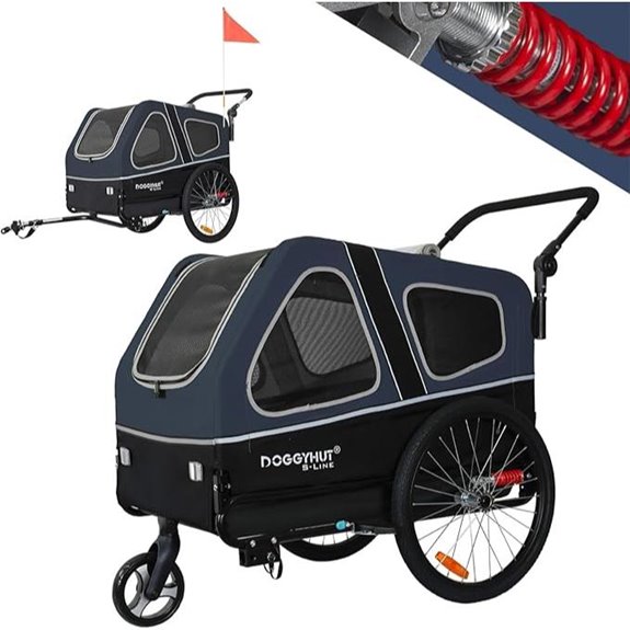 DOGGYHUT S-Line XL Pet Bike Trailer & Stroller