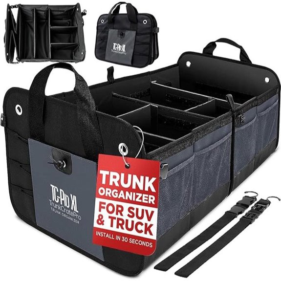 TRUNKCRATEPRO XL SUV Cargo Organizer with Straps