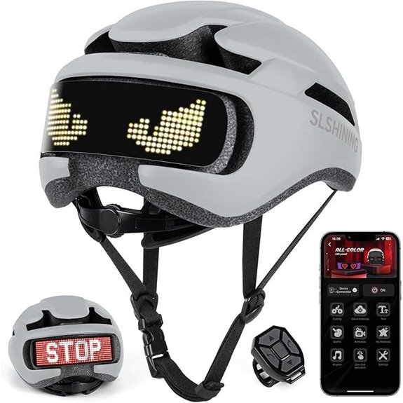 led helmet with app