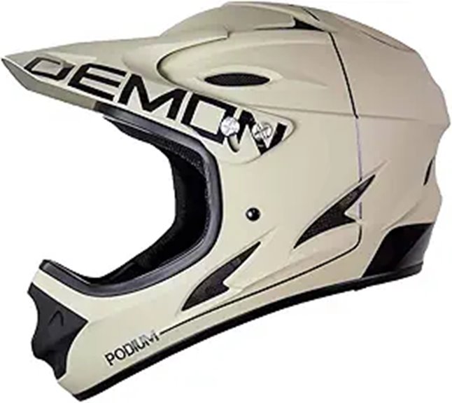 Demon United Podium Fullface Bike Helmet- 13 Vents- Lightweight- Breathable